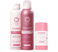 MUSC INTIME La Marque Officielle - Déodorant Anti transpirant + Lait en spray parfumé + Déodorant douche parfumé - La Routine Fraîcheur - Sakura - L’Innocente - Nettoie et Protège