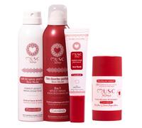 MUSC INTIME La Marque Officielle - Gel Parfumant + Déodorant Anti transpirant + Lait spray et Déodorant douche parfumés - Les Nouveautés - Rose Mystik - L'Envoûtante - Nettoie, Protège et Parfume