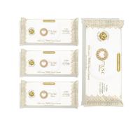 MUSC INTIME La Marque Officielle - Lot de 3+1 offert - Lingettes Intimes - Monoï Oriental - La Rayonnante - Douceur & Fraicheur - 98% Ingrédients Naturels - 4 x 30 unités