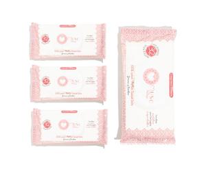 MUSC INTIME La Marque Officielle - Lot de 3+1 offert - Lingettes Intimes - Sweet Litchi - La Délicieuse - Douceur& Fraicheur - 98% Ingrédients Naturels - 4 x 30 unités