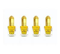 Musc Oud Warda El Nabil Lot de 4 - Parfum Concentré Roll-On Musc Blanc 5ml