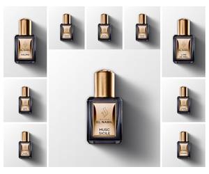 MUSC ROLL-ON 5 ml, lot de 10 Roll-on, Musc Sicile, Lune de Miel, Royal Gold, White Coco, Royal Pistache, Halima, Musc bella, Amber of Yemen, Elixir ouf Dubaï, Medania. 5ml femme homme