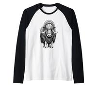 Musc Sauvage Amoureux de bœuf Arctique Faune Nature Art Manche Raglan