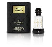 Musc Tahara 12 ML de MY PERFUMES, 100% Huile Sans Alcool, Musc Halal Pour Femme, Pour Se Purifier Notes: Musc, Rose, Vanille, Musc Blanc
