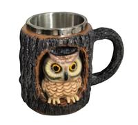 MUSCA HUMOR - TAGE TACA CAFÉ | Tree Hole Animal Halloween Mugs | Tasse de thé 3D 11 oz | Tree Hole Animal Halloween Mugs | Tasses à boissons réutilisables pour la collecte personnelle de routine