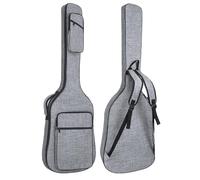 Muscab Housse de transport pour basse électrique de 11 mm avec sangle de cou et 4 poches, gris