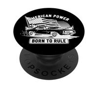 Muscle Car American Vintage, Design pour Les Amateurs de Voitures Classiques PopSockets PopGrip Adhésif