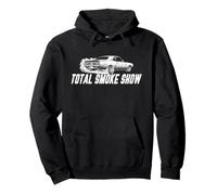 Muscle Car Burnout - Classic Burning Rubber Vintage Hot Rod Sweat à Capuche