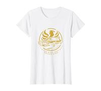 Muscle Car Design Classic Muscle Car Vintage Jaune T-Shirt, Femme, Blanc, M