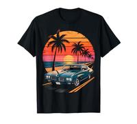Muscle Car rétro Sunset Drive T-Shirt