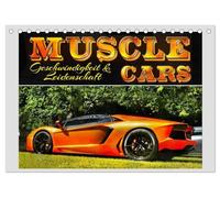 Muscle Cars, Geschwindigkeit und Leidenschaft (Tischkalender 2026 DIN A5 quer), CALVENDO Monatskalender: Tauchen Sie ein in die Welt der Luxus- und ... mit unserem atemberaubenden Wandkalender.