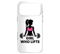 Muscle Gym Girl with a Barbell Fitness Bodybuilding Coque pour iPhone 17 Pro Max