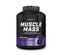 BioTechUSA Muscle Mass | Protéines et glucides en poudre | avec créatine et peptides de glutamine | Gainer | Sans lactose | Créatine micronisée | 4 kg | Vanille