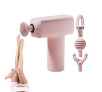 Muscle Massager Device, Fascia Relaxation Tool, Rechargeable Quiet Motor, Interchangeable 4 Heads, Ideal for Gym Recovery, Sports Warmups, Home Relaxation, Travel and Workplace Wellness