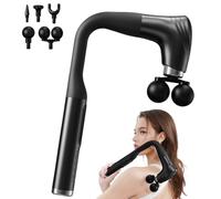 Muscle Massager - Electric Massagers, Double-Head Back Pounding Device With Extended Handle, Deep Tissue Muscle Massagers | For Back Shoulder Legs Spine Men Women Seniors Adult Home Travel