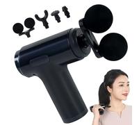 Muscle Massager - Shoulder Massager 4 Massage Heads, Electric Handheld Quiet Relaxer, Powerful Percussion Motor, Portable Device for Athletes, Fitness Training Recovery Tool