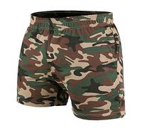 Musclealive Hommes La Musculation Gym Faire des Exercices Short Terry Cotton,5 Inseam Camouflage,Medium