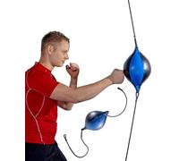 MuscleForge® Ballon de Boxe réflexe Suspendu à Une Corde élastique, Poire de Boxe pour l'entraînement des réflexes et de la Vitesse pour la Boxe et Le MMA