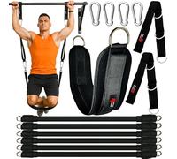 MuscleForge Bande d'assistance et de Résistance pour Traction, Bande d'aide à la Pull Up pour la Musculation, Bande Elastique Ajustable avec Sangle de Jambe Large pour Haltérophilie, Fitness