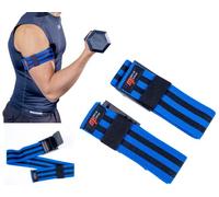 MuscleForge Bandes BFR - Bandes d’Occlusion pour Entraînement par Restriction du Flux Sanguin - Accessoire de Musculation et Rééducation pour Bras & Jambes - Blood Flow Restriction Training 2 Pièces