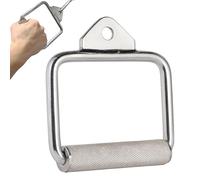 MuscleForge Barre de Tirage Musculation - Poignée Rotative Antidérapante, Barre Triceps Poulie Haute Basse, Accessoire Home Gym Dos Biceps Épaules, Mouvement Fluide, Format Compact 14,5 cm