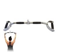MuscleForge Barre de Tirage Musculation V 70 cm - Barre de Tirage Dos avec Poignées Caoutchoutées - Accessoire Poulie pour Entraînement Triceps Épaules - Barre Prise Neutre Acier pour Salle de Sport