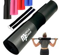 MuscleForge Mousse Barre Musculation - Mousse Hip Thrust Protection Barre Musculation Hip Thrust Squat Coussin Haltères avec 2 Sangles EVA