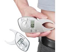 MuscleForge Pince à graisse corporelle numérique LCD avec pile CR2032, jauge de graisse corporelle pour mesurer les rides de la peau et calculer le pourcentage de graisse corporelle pour homme, femme