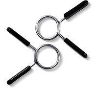 MuscleForge Pinces à ressort 30 mm - Lot 2 colliers haltères, barres - Stop disque - Montage rapide, changement charge, maintien sûr - prise antidérapante, sécurité séance, home gym, durable