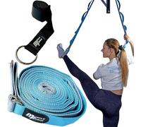 MuscleForge Sangle de Yoga 300 cm avec Crochet de Porte, Ceinture de Stretching pour Étirement des Jambes, Yoga, Ballet, Pilates et Arts Martiaux - Sangle d’Entraînement avec Boucles Ajustables