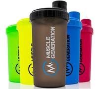 Musclegeneration Shaker à protéines 700 ml [Nouveau 2022] - Bouchon à visser - Shaker protéiné - Shaker à protéines - Shaker à protéines - Shaker à protéines - Shaker à protéines - Gris-noir
