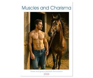 Muscles and Charisma (Wall Calendar 2026 DIN A3 portrait), CALVENDO 12 Month Wall Calendar: Serenity, sovereignty and masculinity - who could resist that
