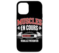 Muscles en Cours Veuillez Patienter Fitness Coque pour iPhone 12/12 Pro
