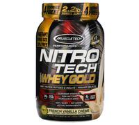 MuscleTech, Nitro Tech, Whey Gold 100 %, Crème Vanille Française, 2 lb (907 g)