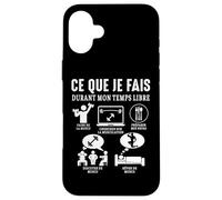 Muscu ce Que Je Fais Musculation Bodybuilding Gym Humour Coque pour iPhone 16 Plus