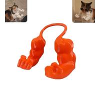 Muscular Arms for Cats, Meowscles Cosplay, Pet Prop Neck 3D Printed Arm, Cat Muscle Arms, Creative Giant Arm, Halloween Cat Costume, Funny Pet Props Hanging for Kitten Birthday Party(Orange)