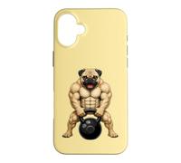Muscular Carlin Kettlebell Fitness Design Coque pour iPhone 16 Plus