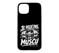 Musculation Bodybuilding Gym Humour Je Peux Pas, J'Ai Muscu Coque pour iPhone 15 Plus