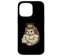Musculation Hérisson Cartoon King Strength Fitness Coque pour iPhone 14 Pro Max