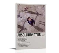 Muse Absolution Poster esthétique sur toile pour chambre à coucher, salon, chambre à coucher, style cadre, 20 x 30 cm