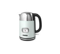 Muse Bouilloire rétro inoxydable - Affichage analogique, filtre lavable, 1,7 L, vert pastel