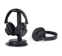Muse Casque TV M-288 CTV – Pack 2 avec base de chargement et d'émission Bluetooth Noir