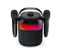 ENCEINTE BLUETOOTH PORTABLE 150W - KARAOKÉ 2 MICROS SANS FIL - EFFETS LUMINEUX - NOIR - MUSE