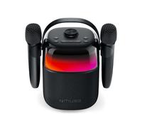Muse Enceinte Karaoké Bluetooth 150W Étanche IPX5 avec 2 Micros sans fil Noir