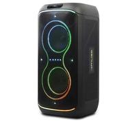 Muse Enceinte Bluetooth M1930DJ 300W – Spectacle lumineux, Micro/AUX/USB, réglage aigus/basses – Noir