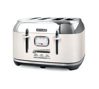 MUSE - Grille-pain - 1800W - 4 fentes - Collection of Inspiration - crème/inox - MS131SC