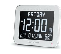 Muse | Horloge murale avec fonction alarme | M-090 WMC | Blanc