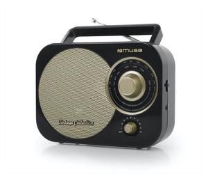 Muse M-055 RB Portable Analogique Noir, Or