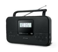 Radio Portable - MUSE - M-087 MB - FM Stéréo - 20 Stations Mémorisables - Réveil Intégré
