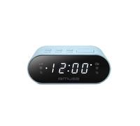 Muse Réveil radio FM M-10 LA bleu écran LCD 0,6 pouces - Secteur et 2×AAA